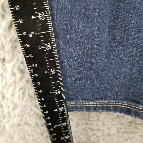 Lane Bryant Jeans Womens16 Blue Zip Ankle Genuis Fit Stretch Denim - Picture 6 of 10
